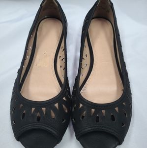 American Eagle Black Slip On Flats sz8.5W Used